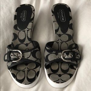 New coach wedge sandals *perry